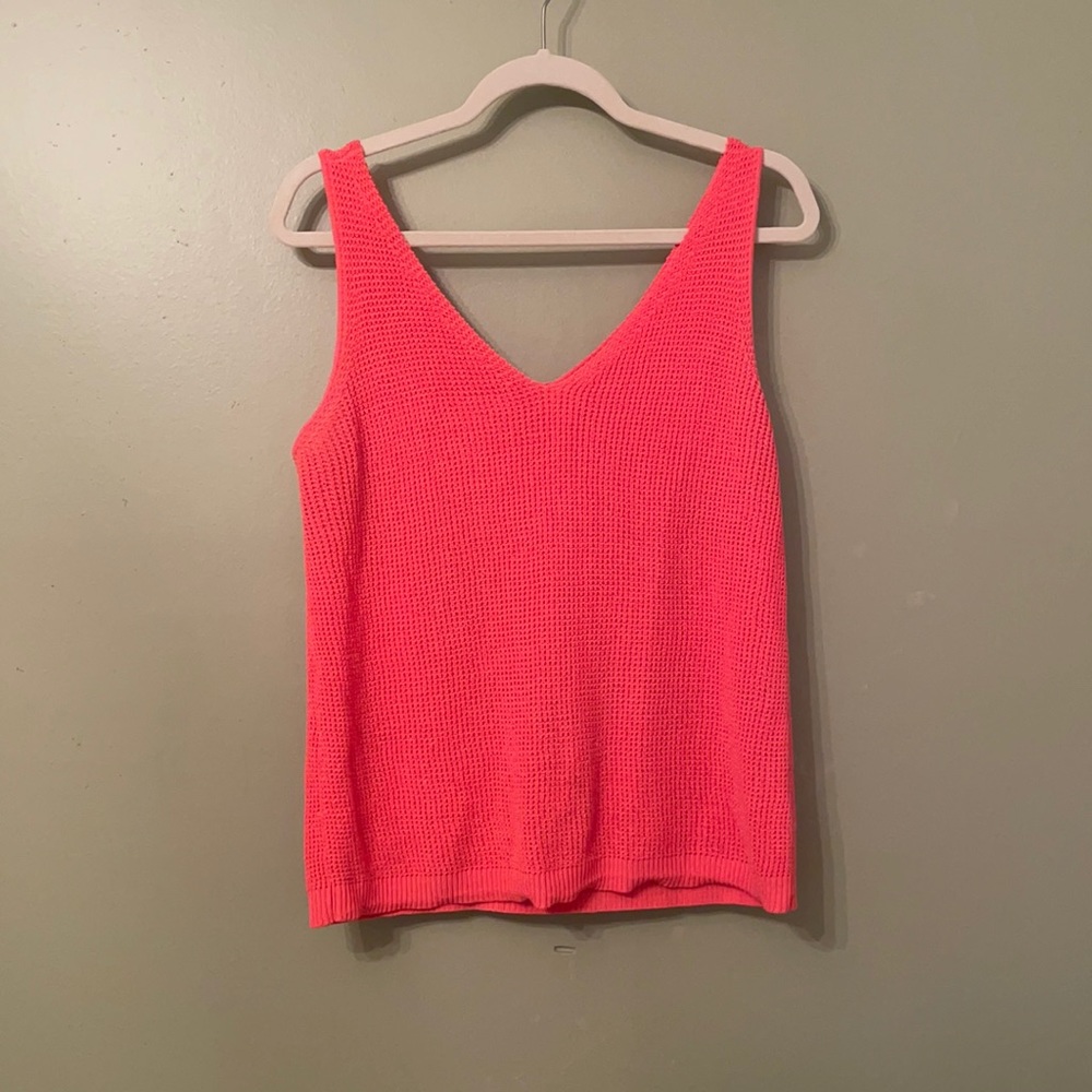 Bar III Pretty in Pink Knitted Tank